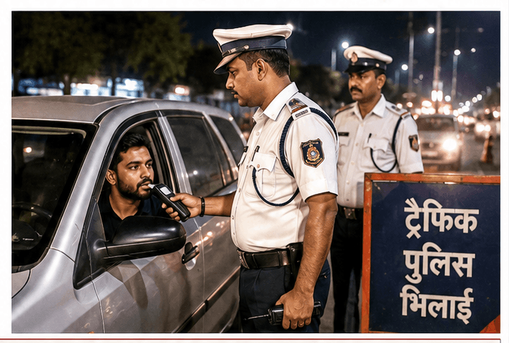 लहराकर गाड़ी चलाना पड़ा भारी