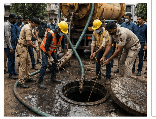 दल्लीराजहरा सीवरेज हादसे में बड़ा एक्शन: लापरवाही पर गिरेगी कानूनी गाज, दो अफसरों पर अपराध दर्ज