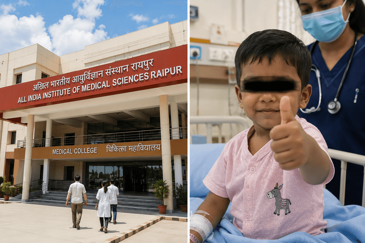 20 प्रतिशत काम कर रहा था बच्चे का दिल, AIIMS रायपुर में सफल इलाज से मिली नई जिंदगी