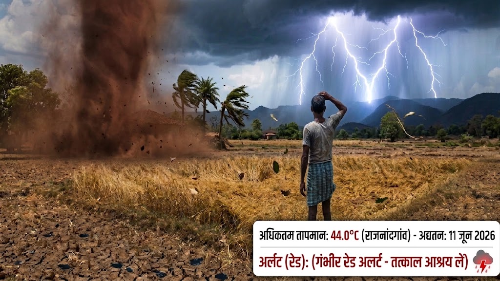 छत्तीसगढ़ मौसम: राजनांदगांव में भीषण गर्मी के बीच रायपुर में आज राहत की बौछारें, मानसून भी करीब!