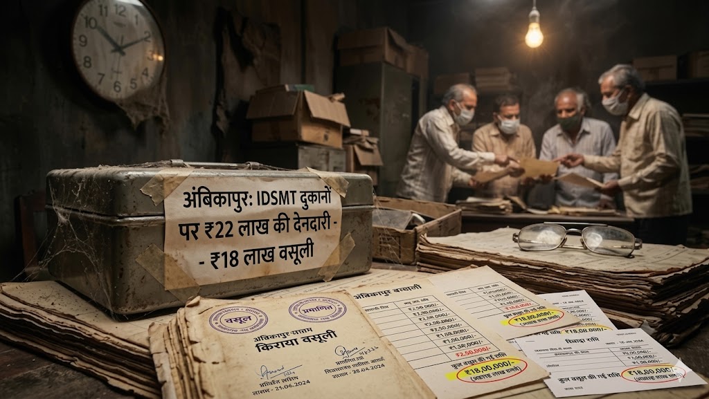 अंबिकापुर नगर निगम में नियमों की अनदेखी कर दुकानों से 18 लाख किराया वसूली का मामला, 10 साल बाद जागे अफसर